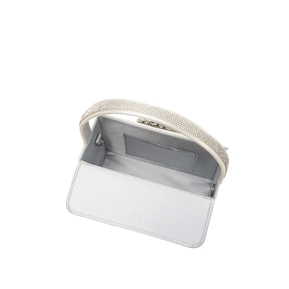 Liliana White Satin Crossbody - FINAL SALE