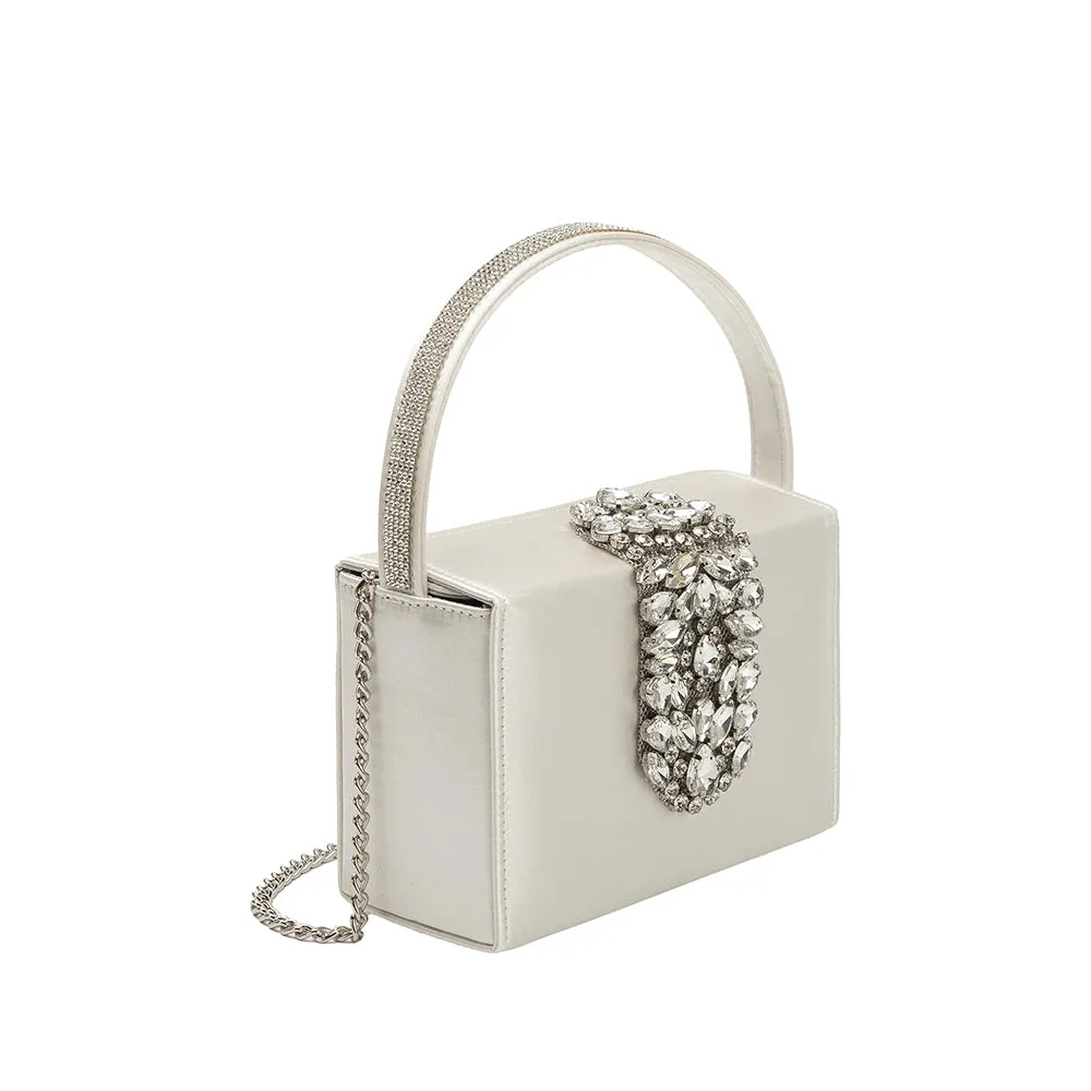 Liliana White Satin Crossbody - FINAL SALE