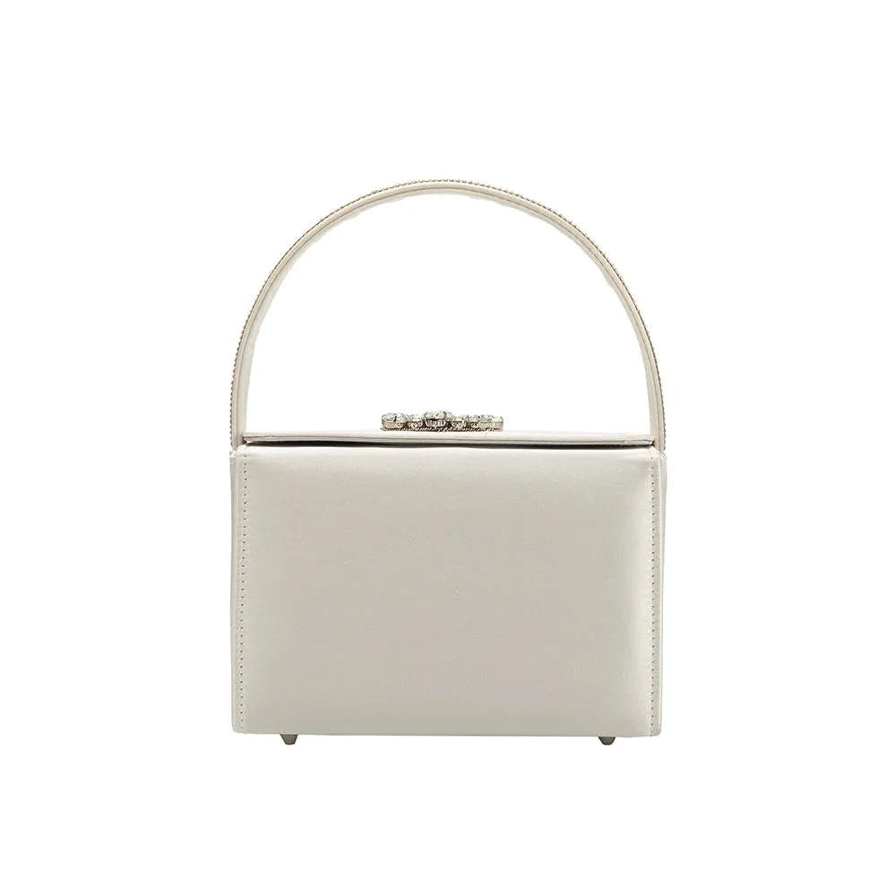 Liliana White Satin Crossbody - FINAL SALE