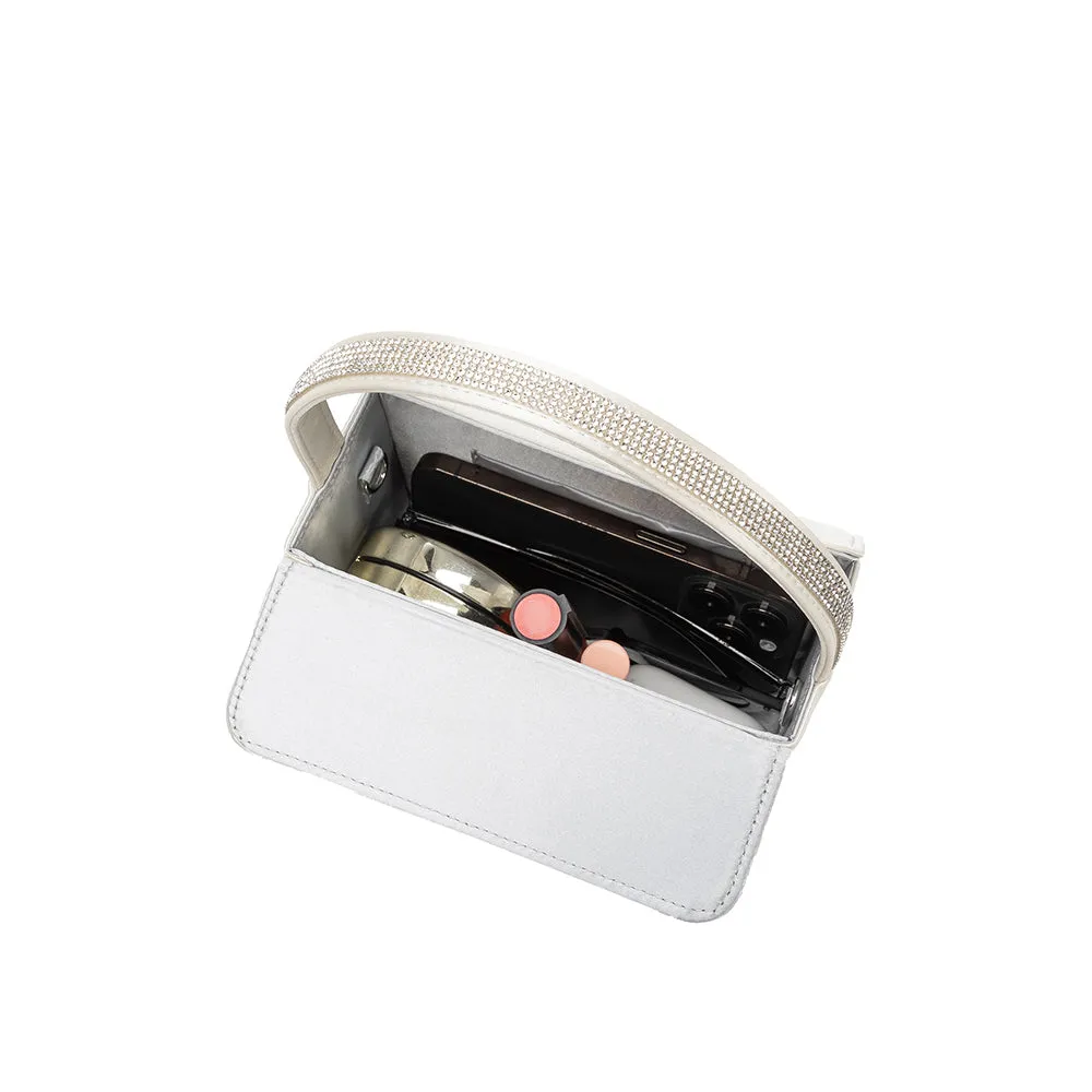 Liliana White Satin Crossbody - FINAL SALE