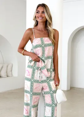 Lulu Top - Coastal Green