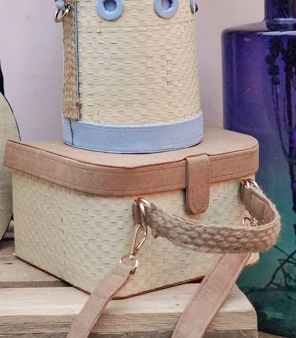 Maria Buri and Velvet Box Bag - Camel