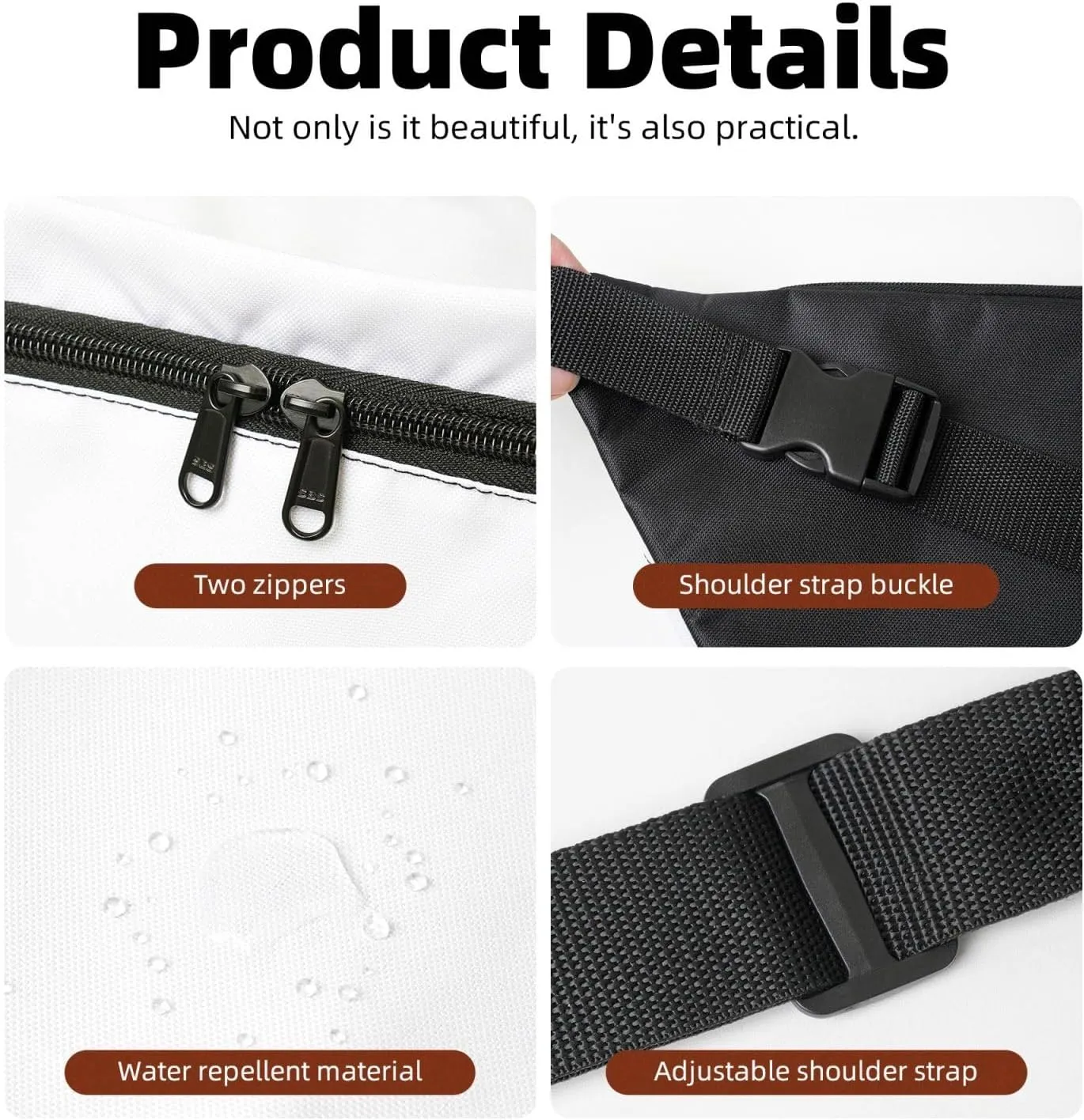 Merry Christmas Day Fanny Pack Crossbody Sling Bag  Zipper Pockets for Travel, Hiking, Cycling, Workouts, and Everyday Use