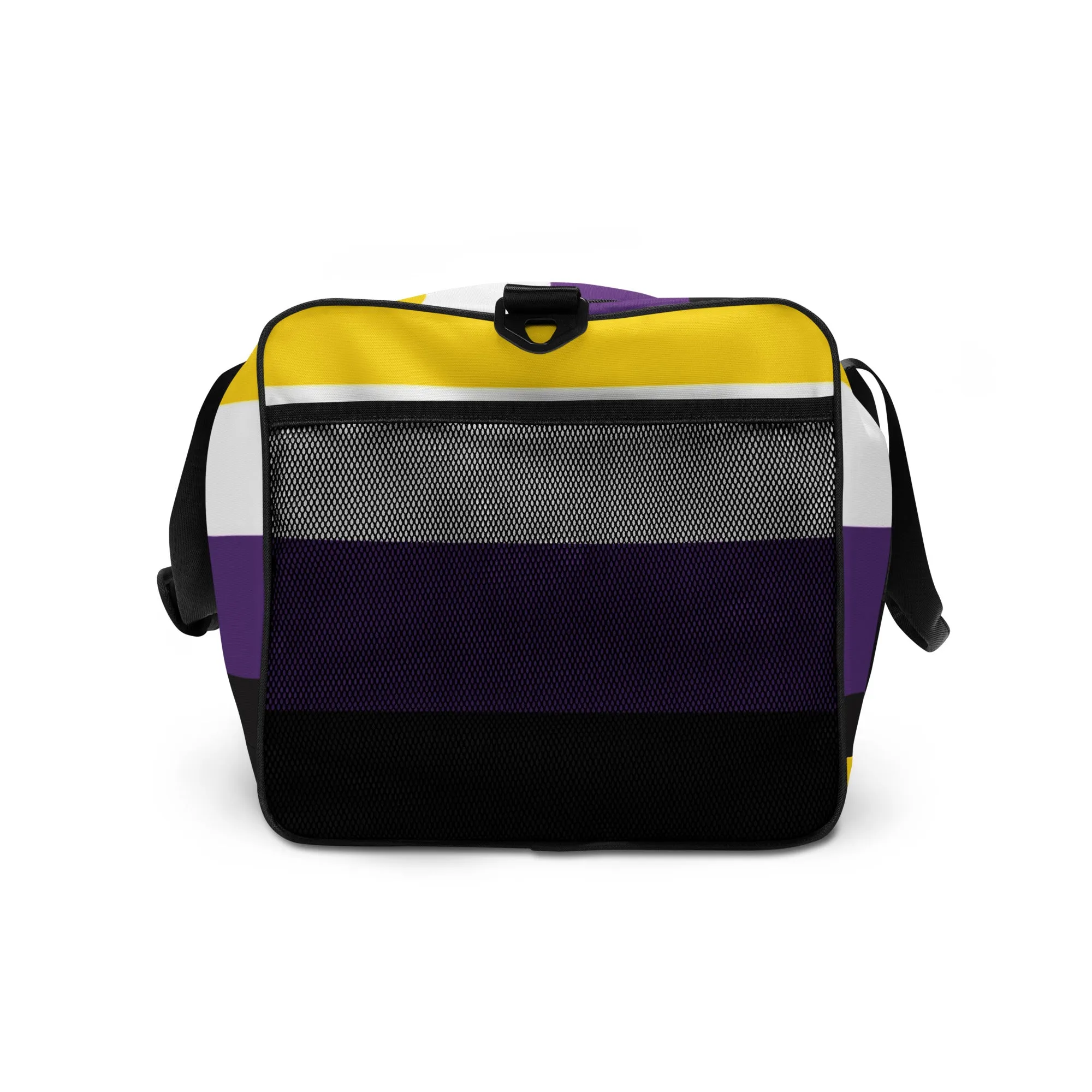 Nonbinary Enby Pride Flag Weekender Duffel Gym Bag
