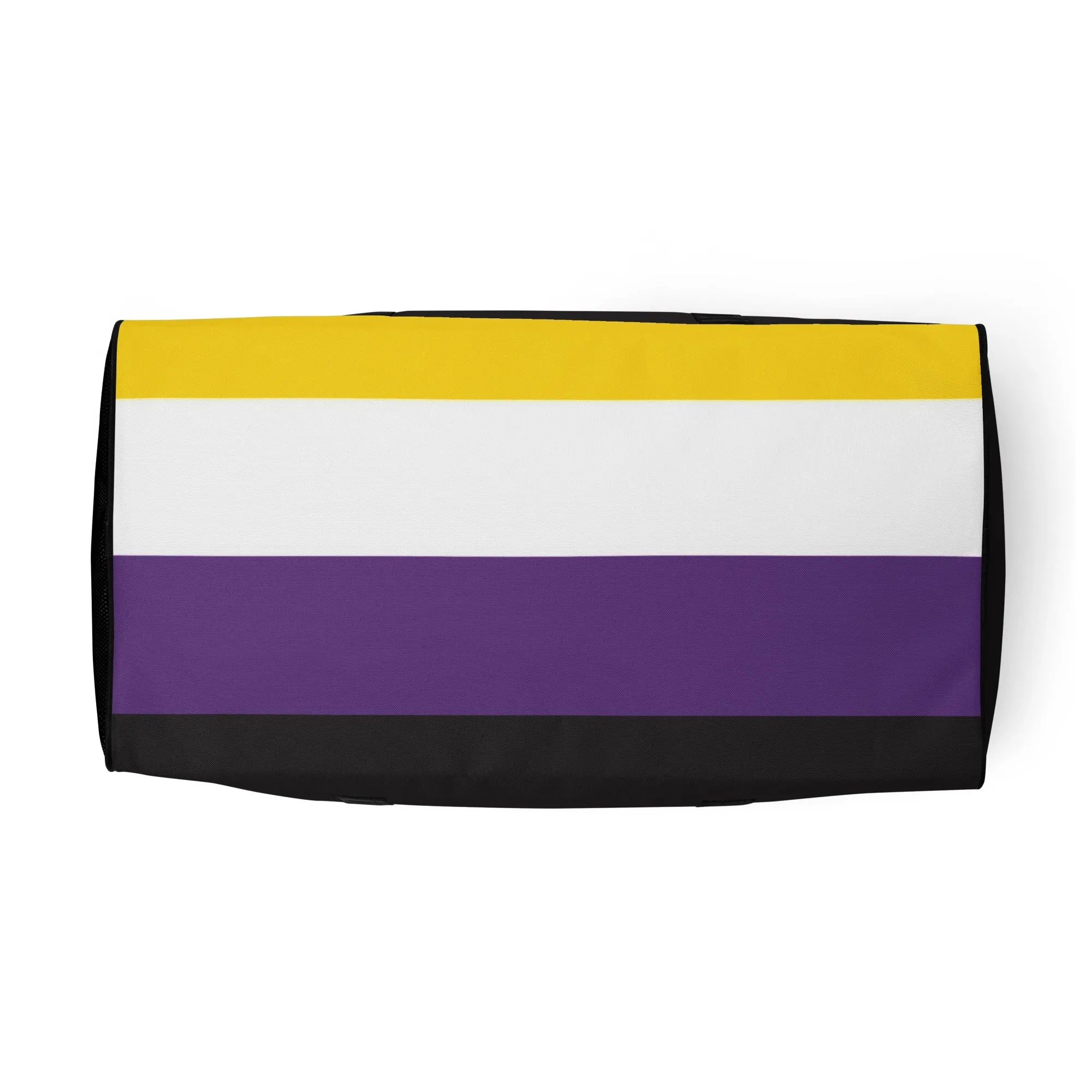Nonbinary Enby Pride Flag Weekender Duffel Gym Bag