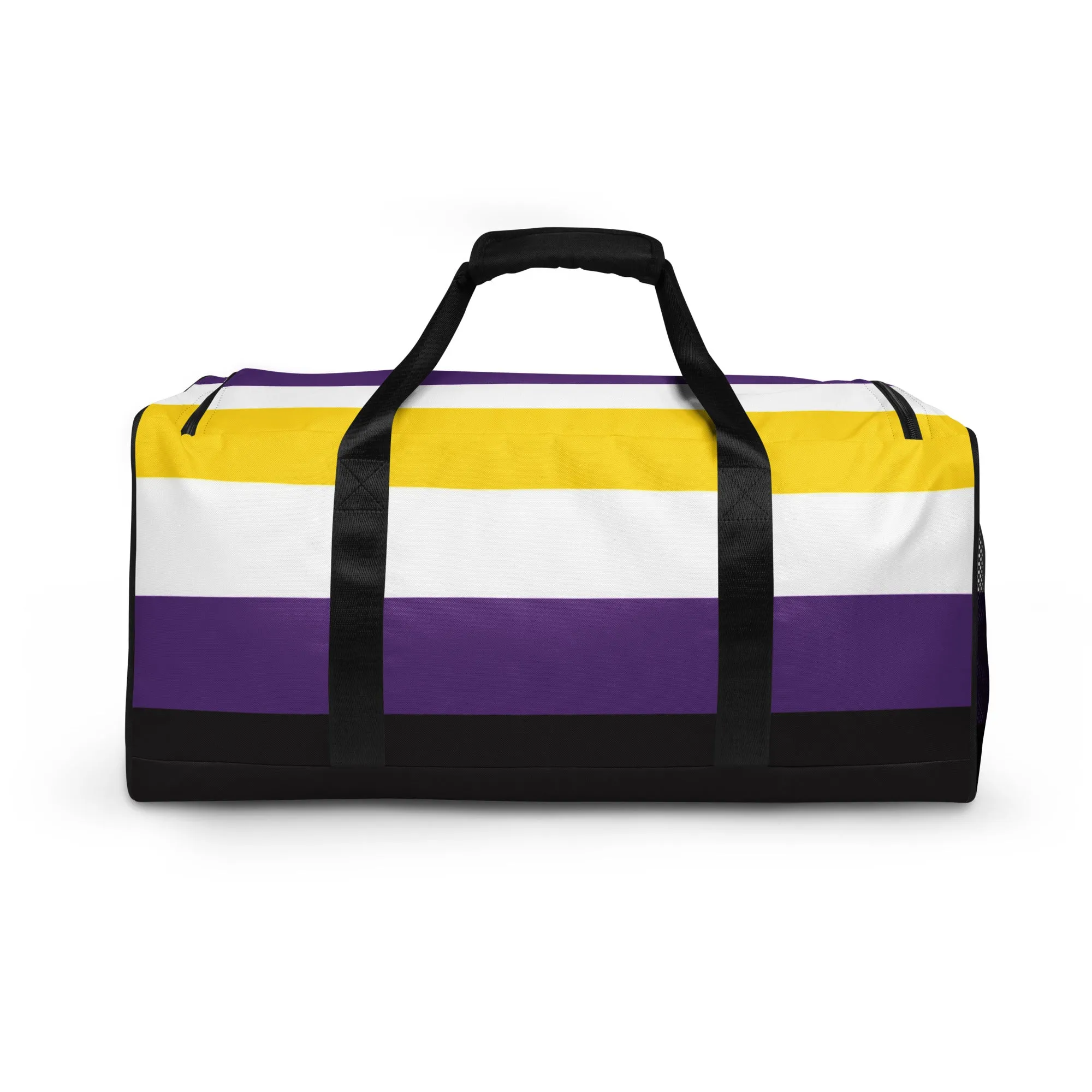 Nonbinary Enby Pride Flag Weekender Duffel Gym Bag