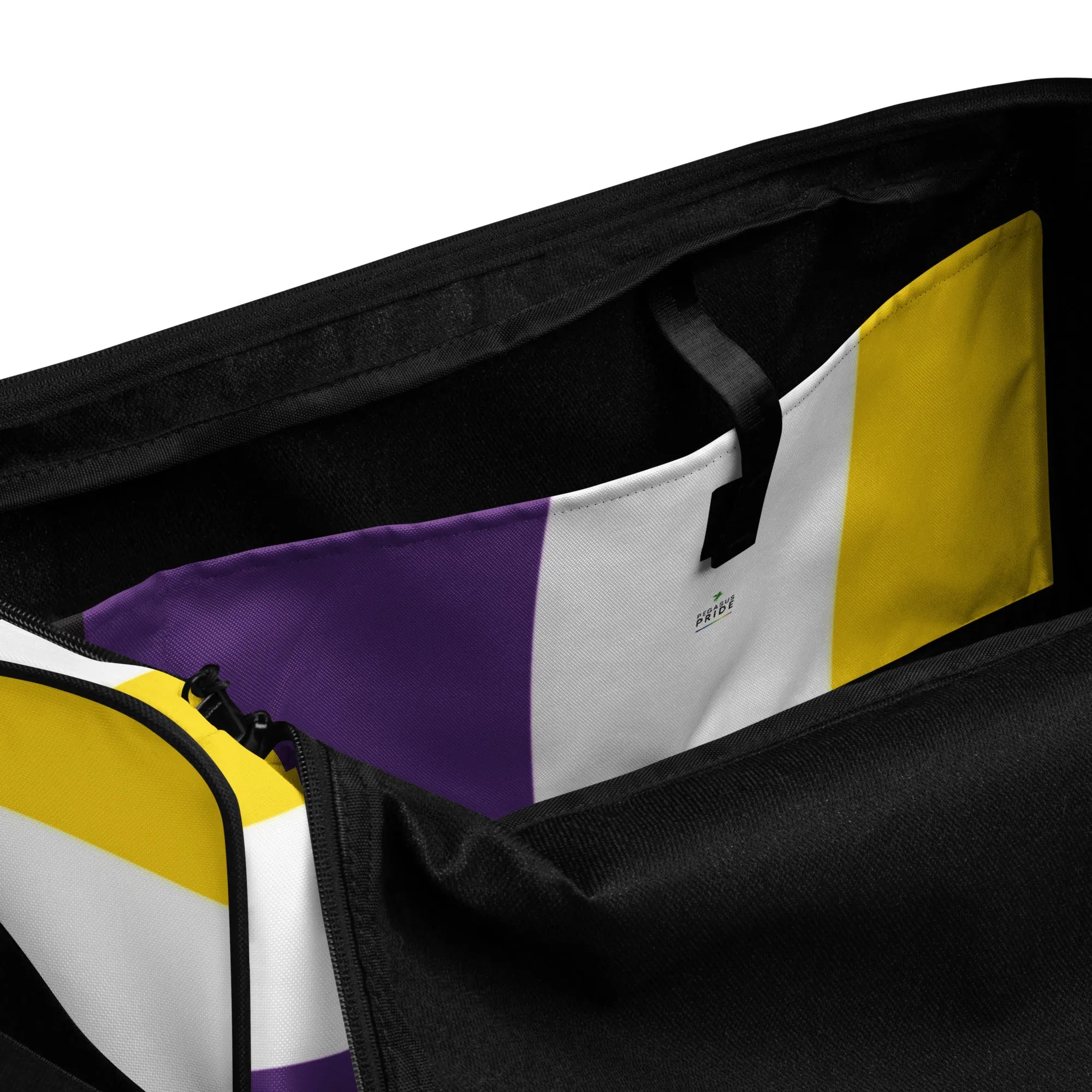 Nonbinary Enby Pride Flag Weekender Duffel Gym Bag