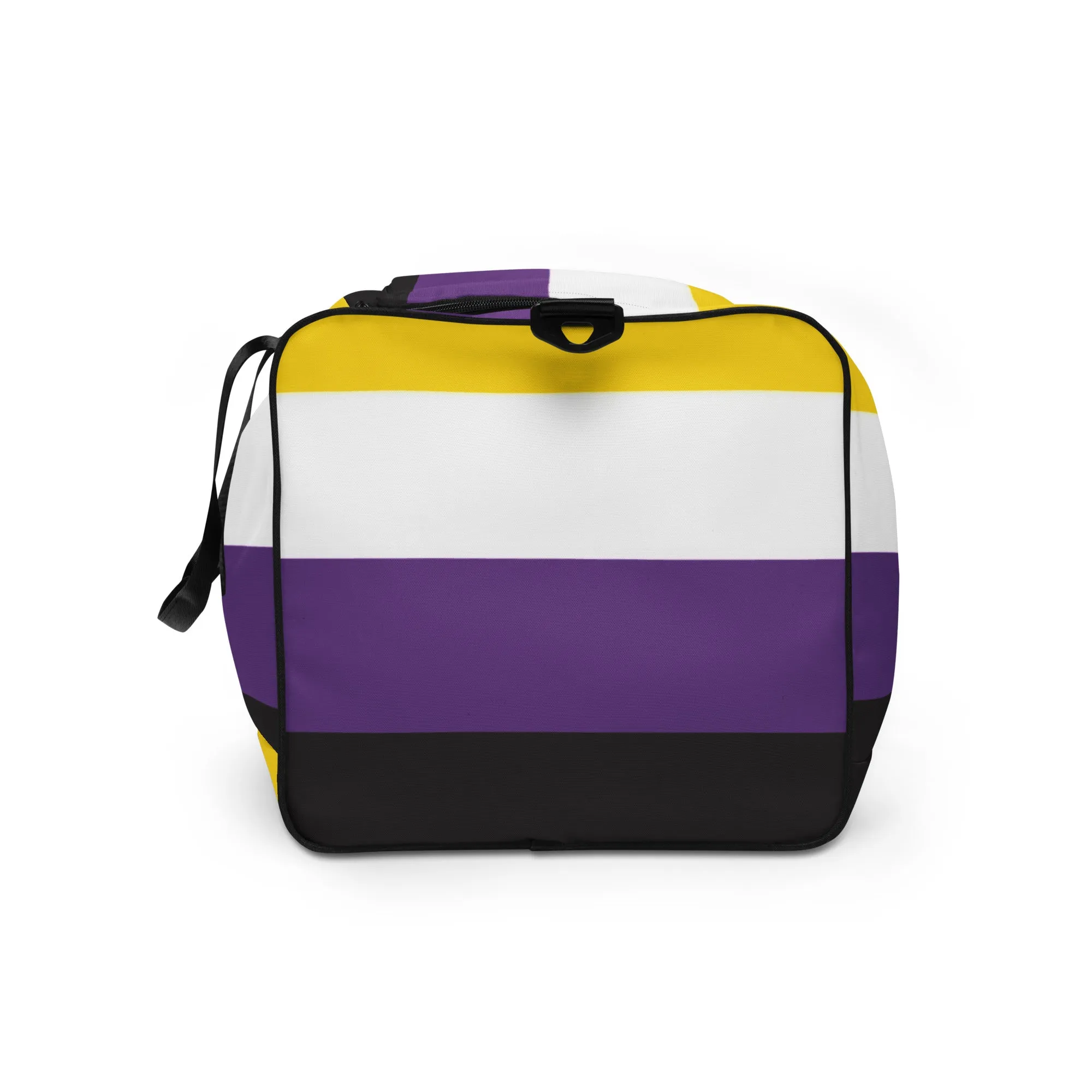 Nonbinary Enby Pride Flag Weekender Duffel Gym Bag
