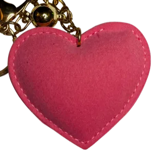 PINK HEART KEY CHAIN