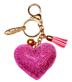 PINK HEART KEY CHAIN