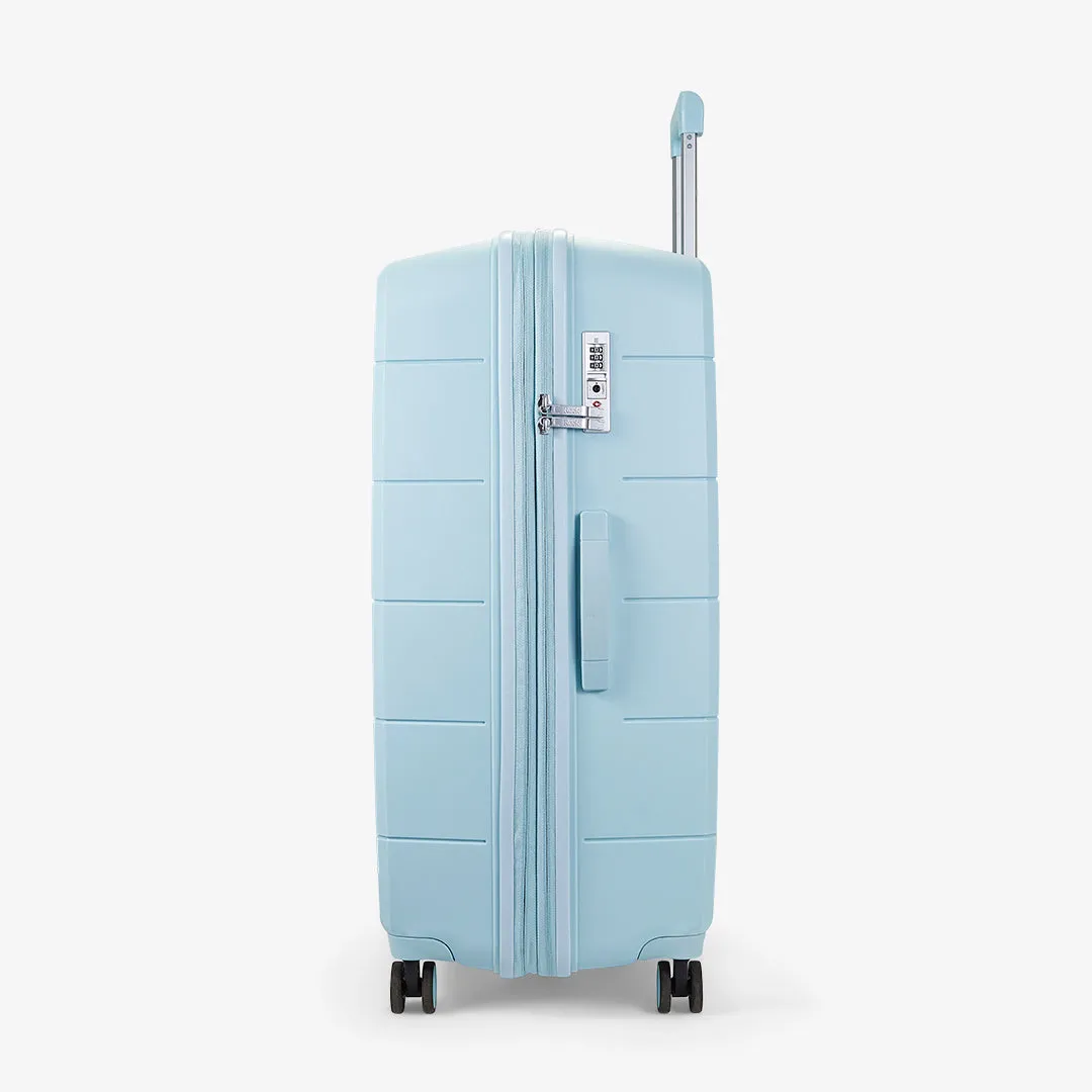 Pixel Large Suitcase in Pastel Blue
