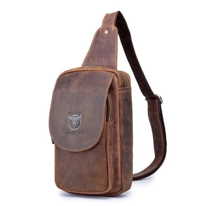 Retro Leather Pocket Bag