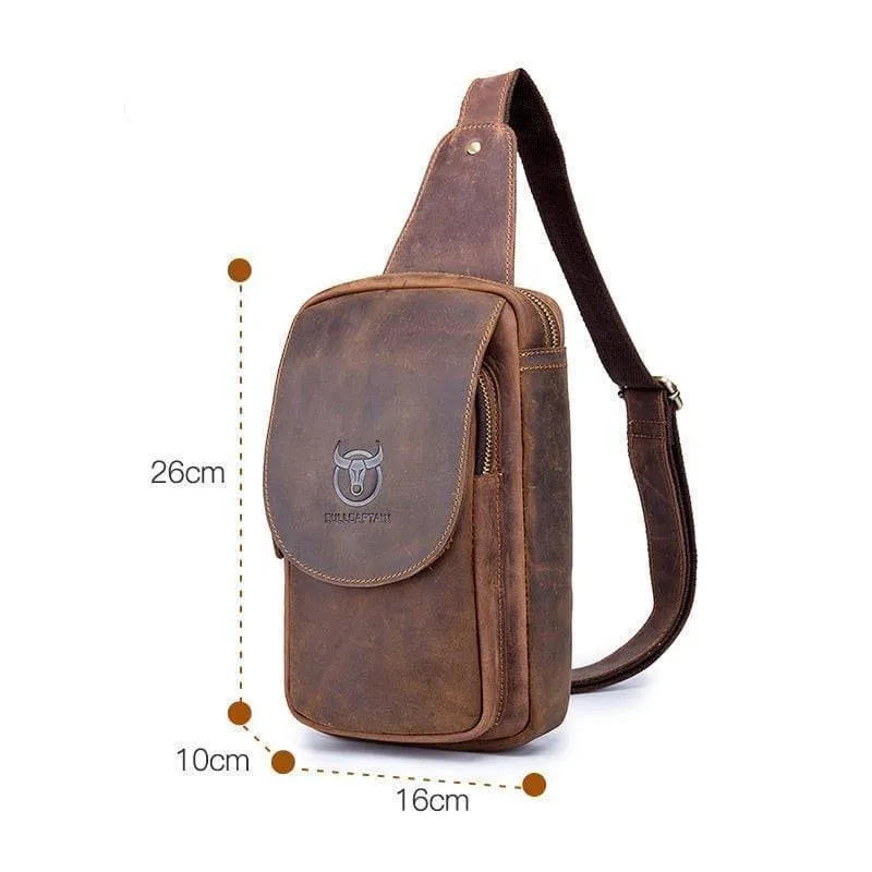 Retro Leather Pocket Bag