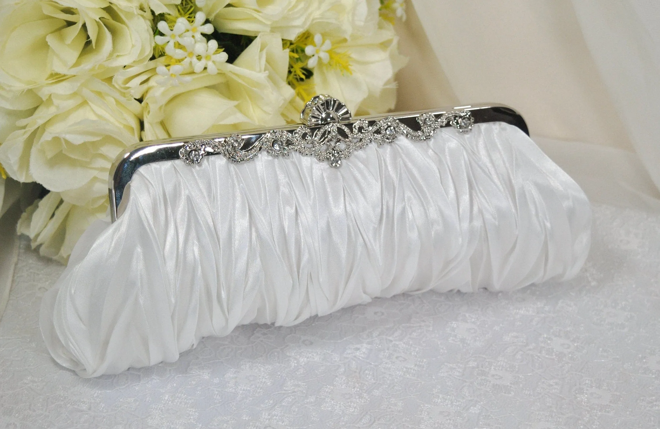 Satin Clutch Bag | Other Colours