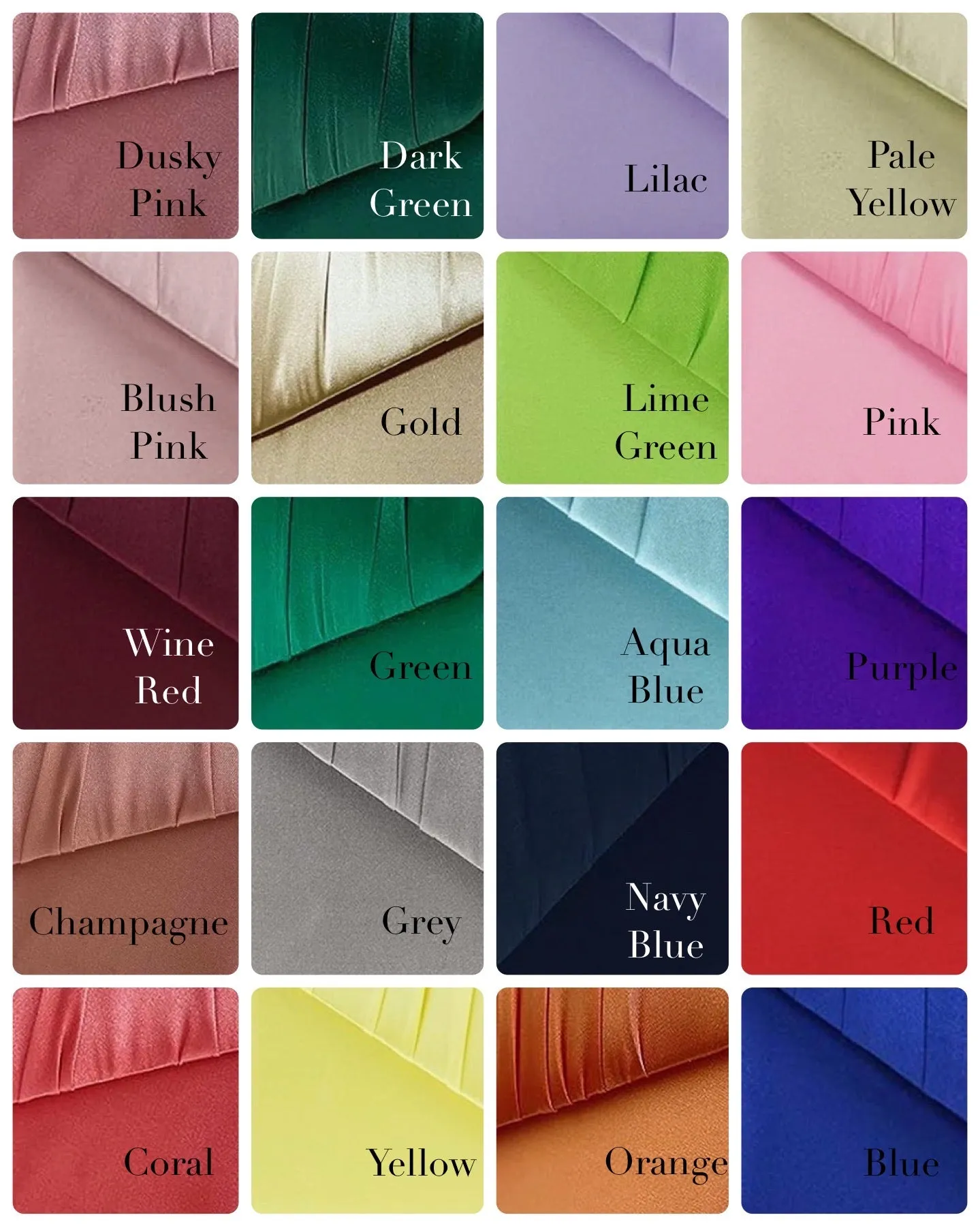Satin Clutch Bag  | Over 25 Colours