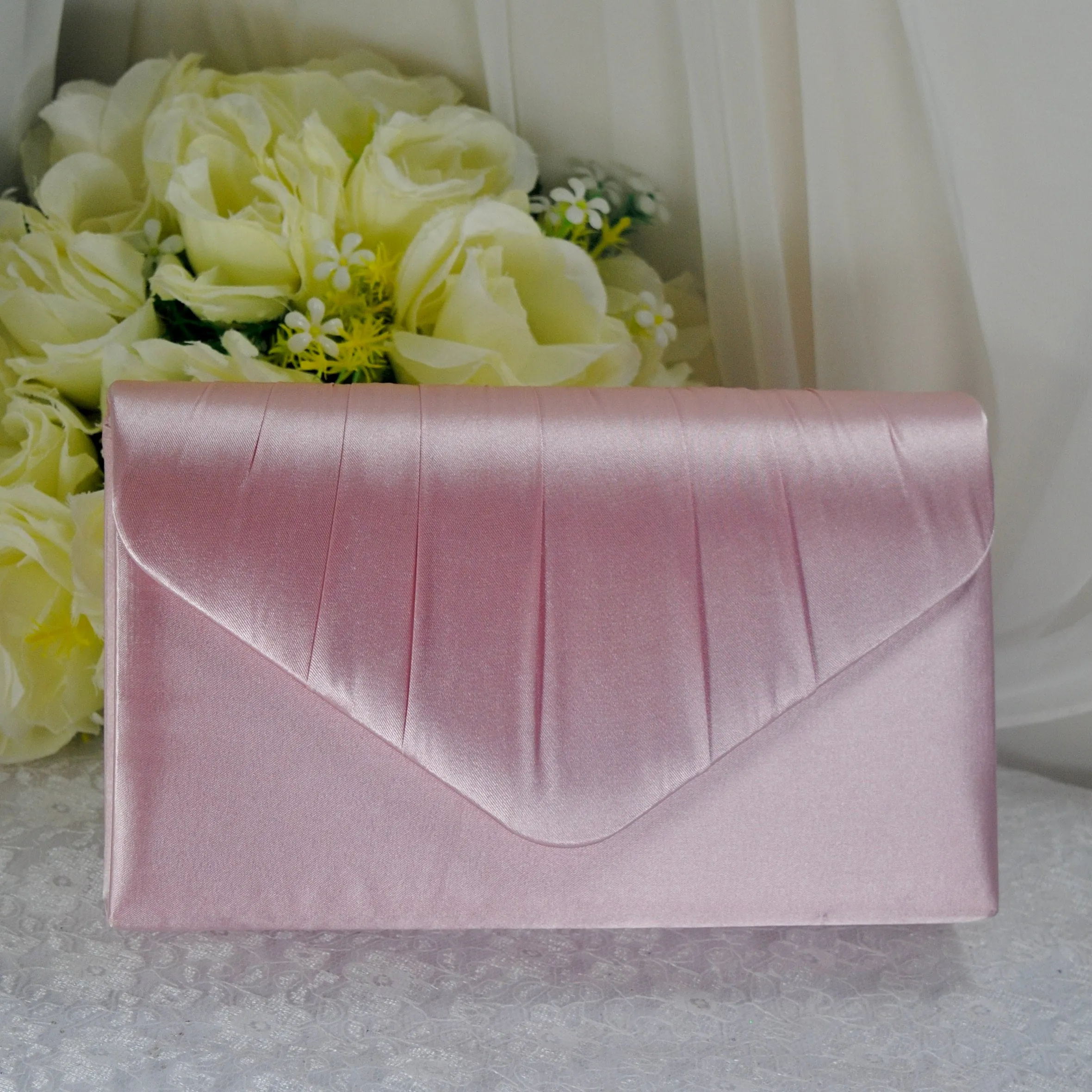 Teal Green Bride Satin Clutch Bag, Over 25 colours