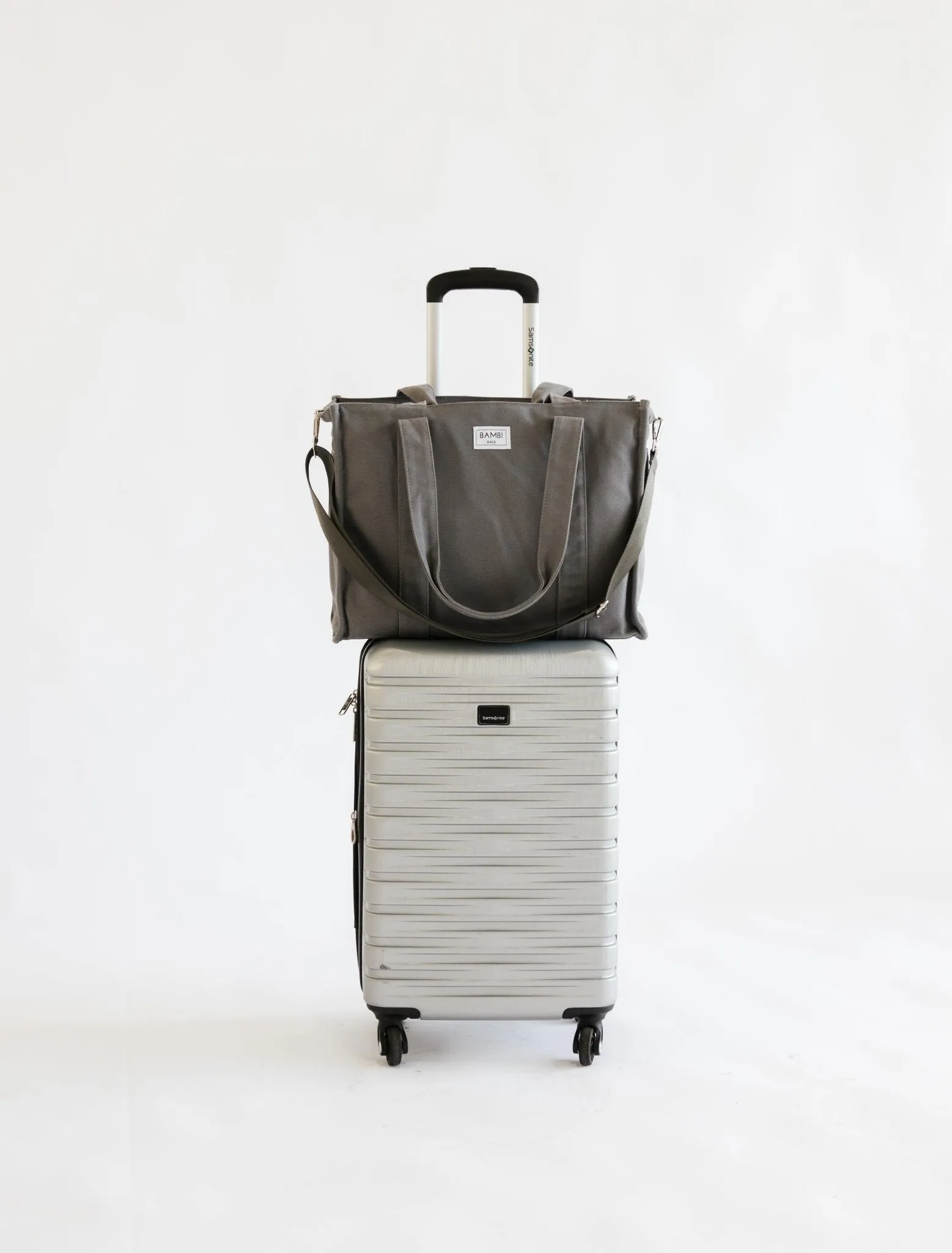 The Everyday Bambi Bag Charcoal with insert