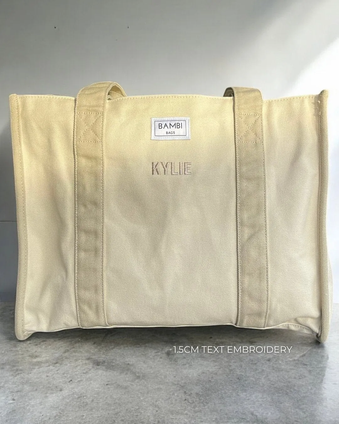 The Everyday Bambi Bag Charcoal with insert