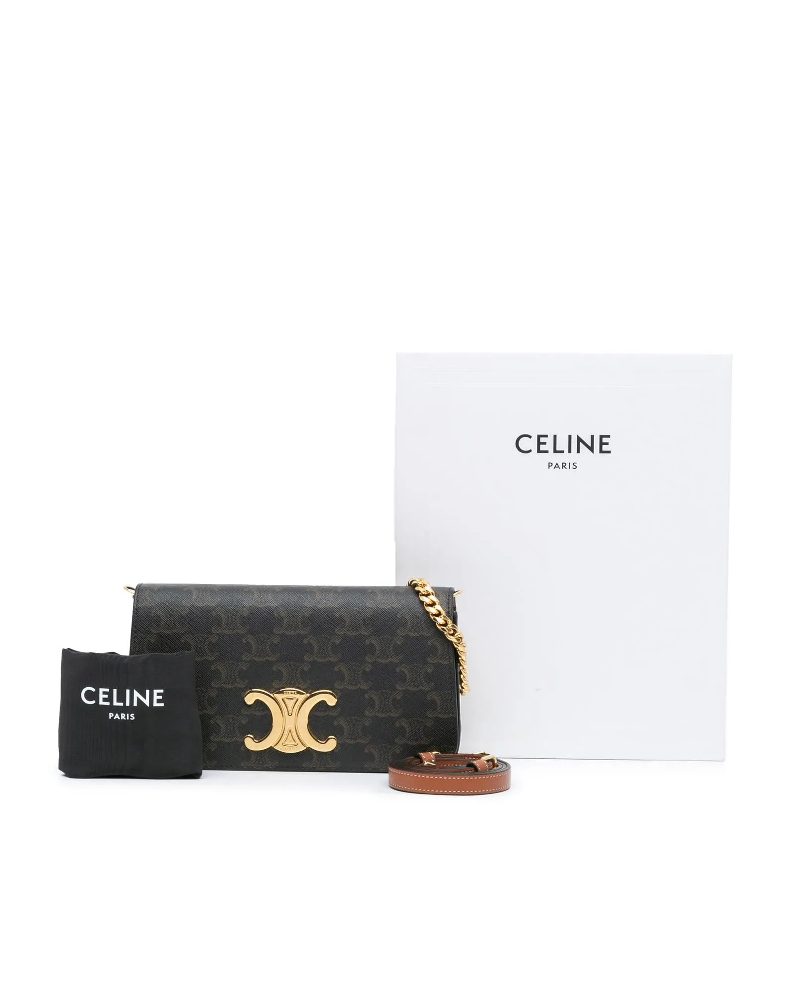 Triomphe Coated Canvas Satchel with Detachable Straps and Magnetic Closure