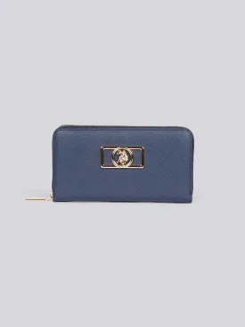 U.S. Polo Assn. Womens Jones Chic Zip Around Wallet in Navy