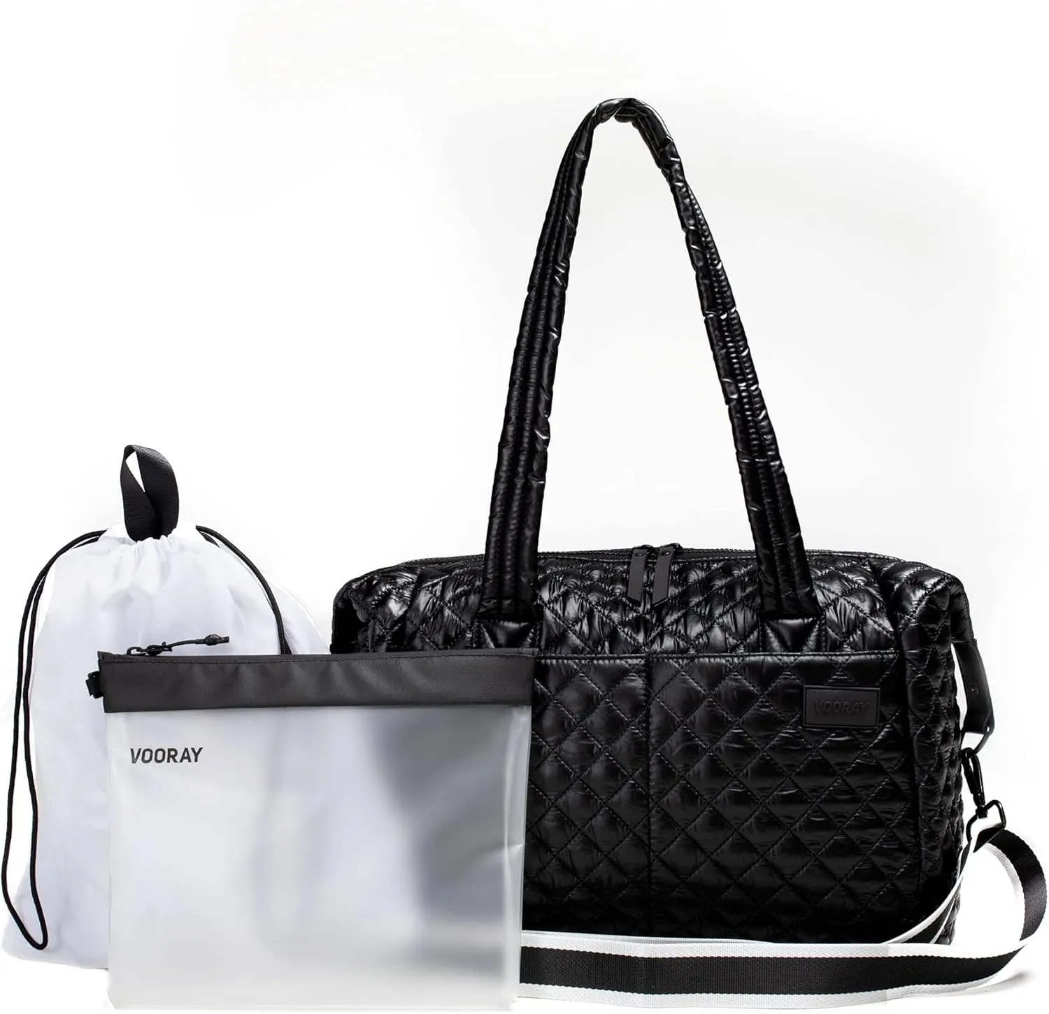 Vooray Alana Duffel Bag  Small Lightweight Travel Bag with Laptop Sleeve, Sports Gym Duffel for Women & Men, Weekender for Overnight, Everyday Use, or Hospital Travel