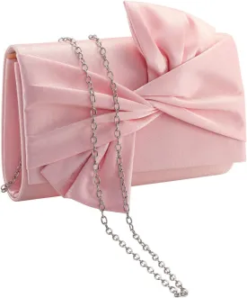 WALLYN'S Satin Clutch purse evening bag for women party wedding handbag