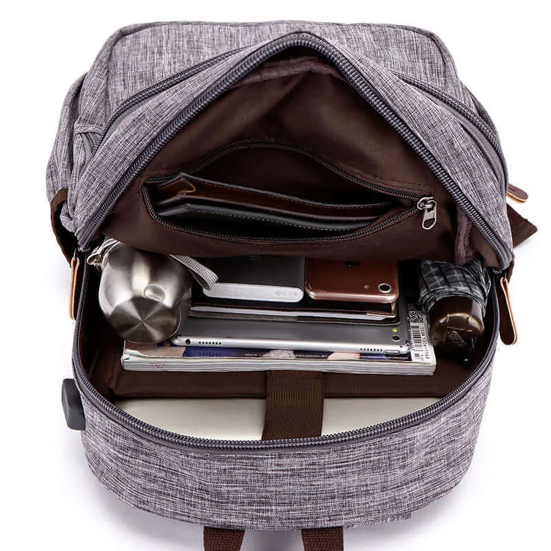 Waterproof 15.6 Inch Laptop Backpack with USB