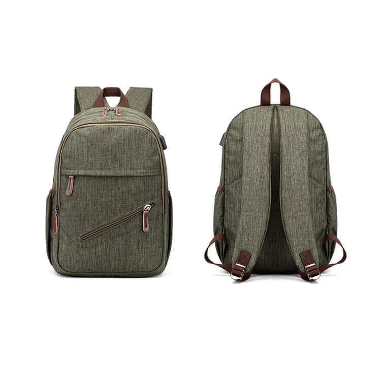 Waterproof 15.6 Inch Laptop Backpack with USB
