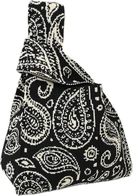 Women's Wrist bag Sleeve Knot Pouch Cute Handbag wristlet bags Portable Purse Gift Bag for Christmas